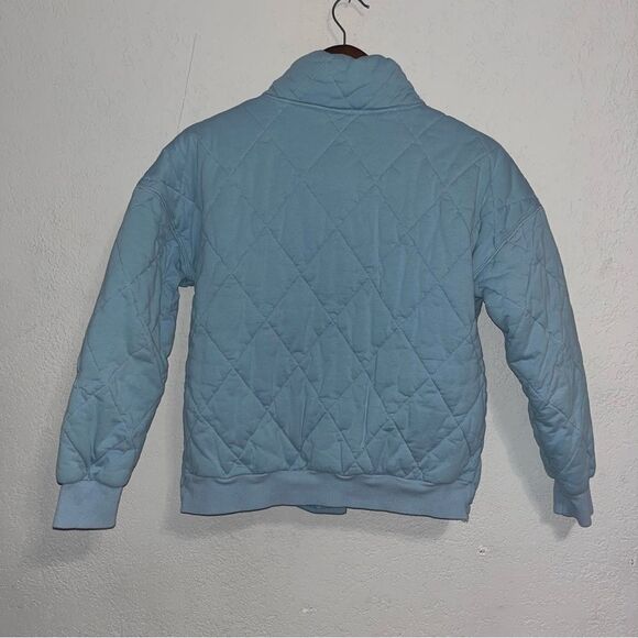 Alya Women's  Light Blue Quilted Jacket - Picture 9 of 10